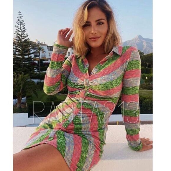 ZARA SHIRT DRESS WITH RUCHING‎ - Picture 5 of 12